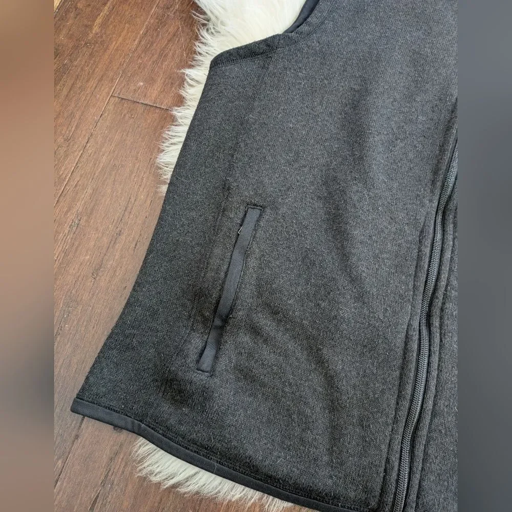 Men's Patagonia Better Sweater Fleece Vest Size XL Black/Grey Full Zip *Branded*